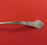 George Sharp Sterling Silver Sauce Ladle Rose Gold Wash Applied Medallion Spout