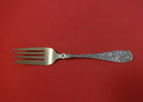 Bouquet by Durgin Sterling Silver Cold Meat Fork Gold Washed Large 8 1/2"