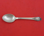 Danish .830 Silver Coffee Spoon Swirl and Beads Handle Motif 4 1/2" Heirloom