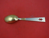 Christmas Spoon by A. Michelsen Danish Sterling Silver Teaspoon 1940 Star 6 1/2"