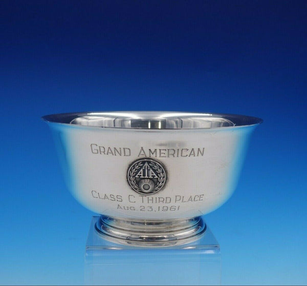 Betsy Patterson by Stieff Sterling Silver Fruit Bowl Applied ATA Insignia #3227