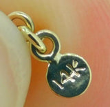 14k Yellow Gold Genuine Natural Opal Cabochon Necklace 12 Carats (#J4198)