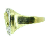 10k Yellow Gold Horse and Horseshoe .35ct Genuine Natural Diamond Ring (#J4525)