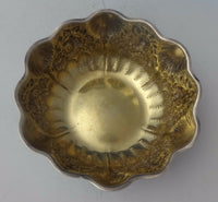 Repousse by Whiting Sterling Silver Fruit Bowl with Floral & Shell Design #0083