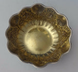 Repousse by Whiting Sterling Silver Fruit Bowl with Floral & Shell Design #0083