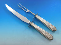 Mary II by Lunt Sterling Silver Flatware Set for 8 Service 57 pcs M Monogram