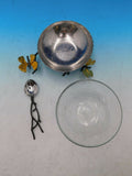 Butterfly Ginkgo by Michael Aram Stainless Steel & Glass Nut Dish w/ Spoon - New