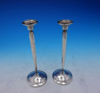 SSMC Sterling Silver Candlestick Pair 9 3/4" Tall x 3 3/8" #0667 (#3855)