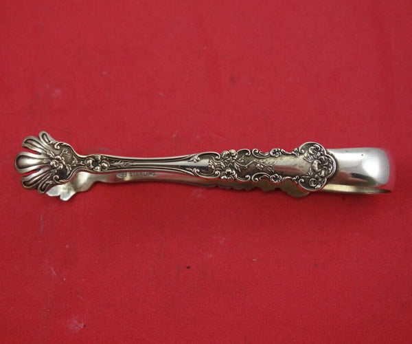 Pansy By International Sterling Silver Sugar Tong 4"