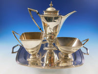 Mary Chilton by Towle Sterling Silver Tea Set (Demitasse) 3pc with Tray #0481