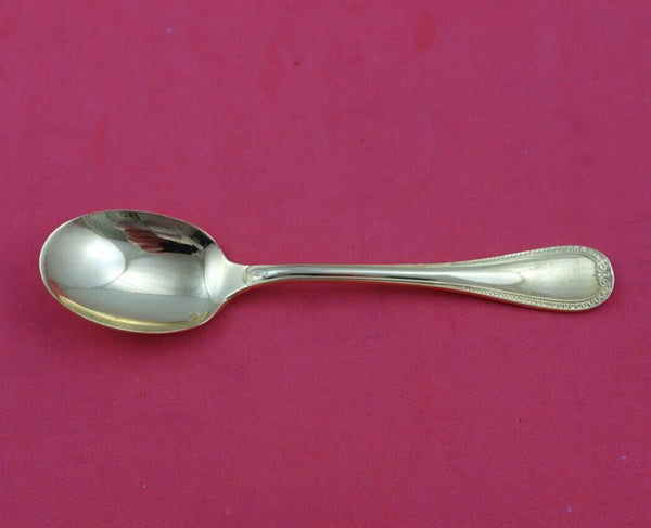 Malmaison Vermeil by Christofle Silverplate Coffee Spoon 4" Heirloom Silverware