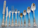 English King by Tiffany Sterling Silver Flatware Set for 8 Service 127 pc Dinner