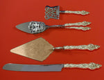 Les Six Fleurs by Reed & Barton Sterling Silver Dessert Set 4pc Custom Made