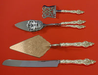 Les Six Fleurs by Reed & Barton Sterling Silver Dessert Set 4pc Custom Made