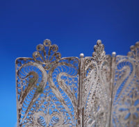 Filigree by Unknown Sterling Silver Doll House Miniature Folding Screen (#6890)
