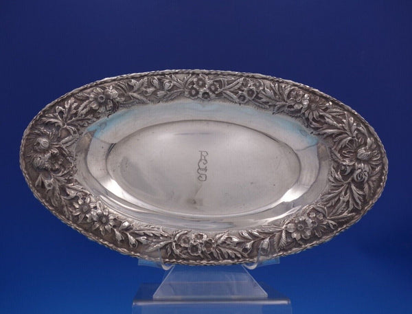 Repousse by Kirk Sterling Silver Bread Tray Hand Chased #266 13.66 ozt. (#7050)