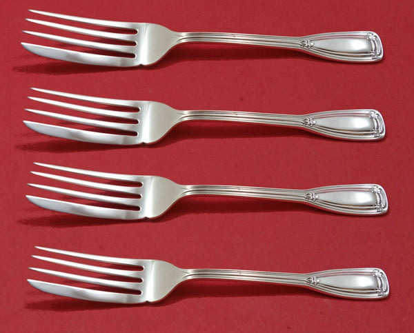 Saint Dunstan by Tiffany and Co Sterling Silver Fish Fork Set 4pc AS Custom Made