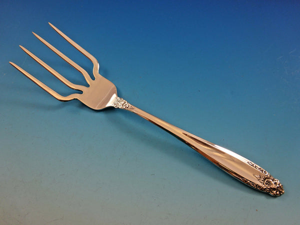 Prelude by International Sterling Silver Hot BBQ Beef Serving Fork 7 3/4" Custom