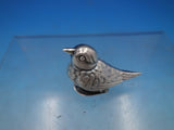 Portuguese Sterling Silver Spice Box Model of Bird with Hinged Base (#6655)