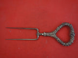 Repousse By Kirk Sterling Roast Holder All Around design heart Handle 10 7/8"