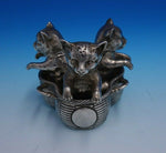 James B. Hennell English Victorian Sterling Silver Condiment Set 5pc (#4740)