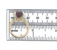 14k Gold 5.25 Carat Bi-Color Watermelon Genuine Natural Tourmaline Ring (#J6531)