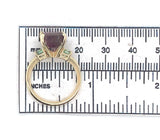 14k Gold 5.25 Carat Bi-Color Watermelon Genuine Natural Tourmaline Ring (#J6531)