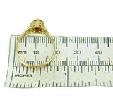 14k Yellow Gold Filigree Genuine Natural Ruby Ring (#J2642)