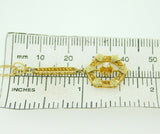 14k Gold Victorian Lavaliere Pendant with Genuine Natural Diamond (#J1916)