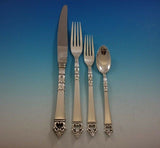 Danish Crown by Frigast Sterling Silver Flatware Set 12 Service 84 Pieces Dinner