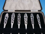 Tele by Mylius Sterling Silver Coffee Spoon Set of 6 in Fitted Box 3 3/4"
