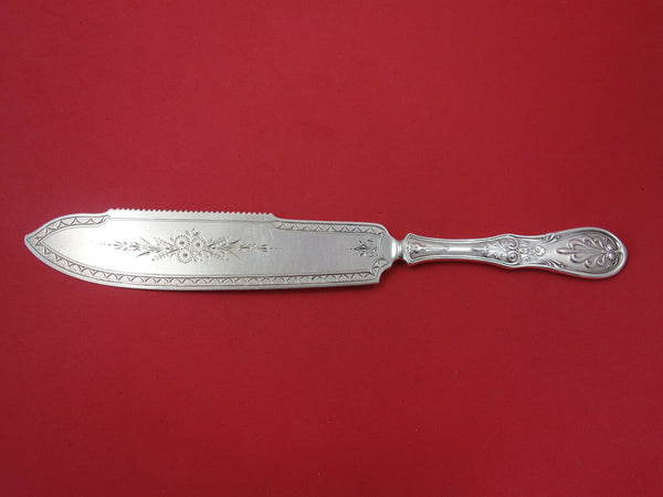 Saratoga By Tiffany and Co. Sterling Cake Knife Serrated FHAS Brite-Cut 11 1/4"