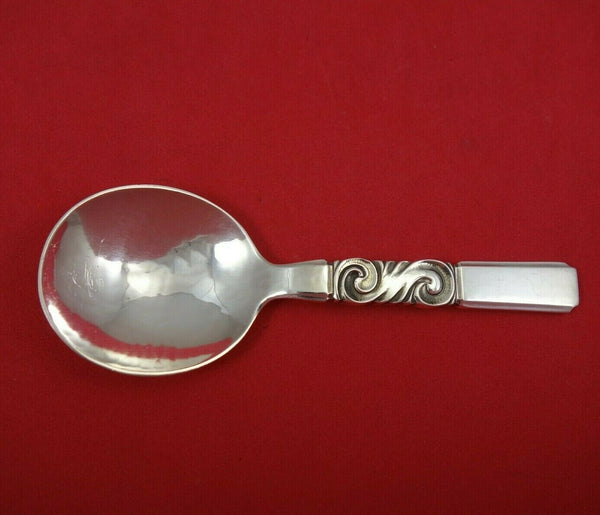 Scroll by Georg Jensen Sterling Silver Nut Spoon 4 1/2" Serving Vintage