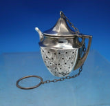 Webster Sterling Silver Tea Ball Teapot Shape Engraved Flowers 2" (#6829)