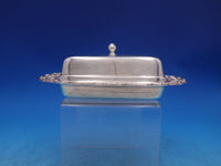 Repousse by Kirk Sterling Silver Covered Butter Dish w/ glass liner (#7316)