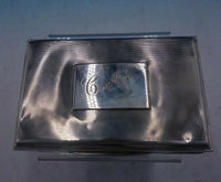 Estate English Silver Cigarette Box with Wood Lining by Walker & Hall (#4238)