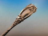 New Art by Durgin Sterling Silver Pie Server with Lilies 10 1/2"
