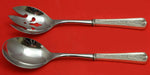 Lexington Eng by D&H Sterling Silver Salad Serving Set 2pc HHWS  Custom Made