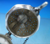Webster Sterling Silver Tea Ball Teapot Shape Engraved Flowers 2" (#6829)