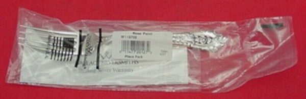 Rose Point By Wallace Sterling Silver Regular Fork 7" New