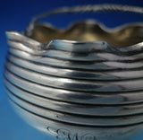 Oval Twist by Whiting Sterling Silver Demitasse Sugar Creamer Set 2pc (#5438)