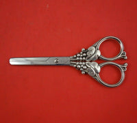 Cohr Sterling Silver Grape Shears 5 1/2" Heirloom