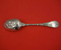 Dauphin by Durgin-Gorham Sterling Silver Berry Spoon with Embossed Fruit 8 1/4"
