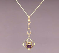 10K Yellow Gold Victorian Lavaliere Pendant (#J4969)