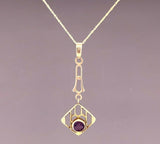 10K Yellow Gold Victorian Lavaliere Pendant (#J4969)