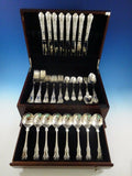 Queens by Wallace CJ Vander Sterling Silver Dinner Flatware Set 8 Service 48 Pcs