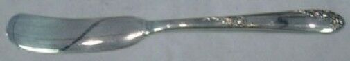 Sweetheart Rose by Lunt Sterling Silver Butter Spreader Flat Handle 5 3/4"