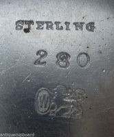 Whiting Sterling Silver Soup Tureen On Pedestal with 3-D Lobsters #280 (#0745)