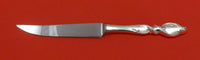 Silver Swirl by Wallace Sterling Silver Steak Knife Serrated HHWS Custom 8 1/2"