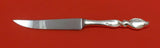 Silver Swirl by Wallace Sterling Silver Steak Knife Serrated HHWS Custom 8 1/2"